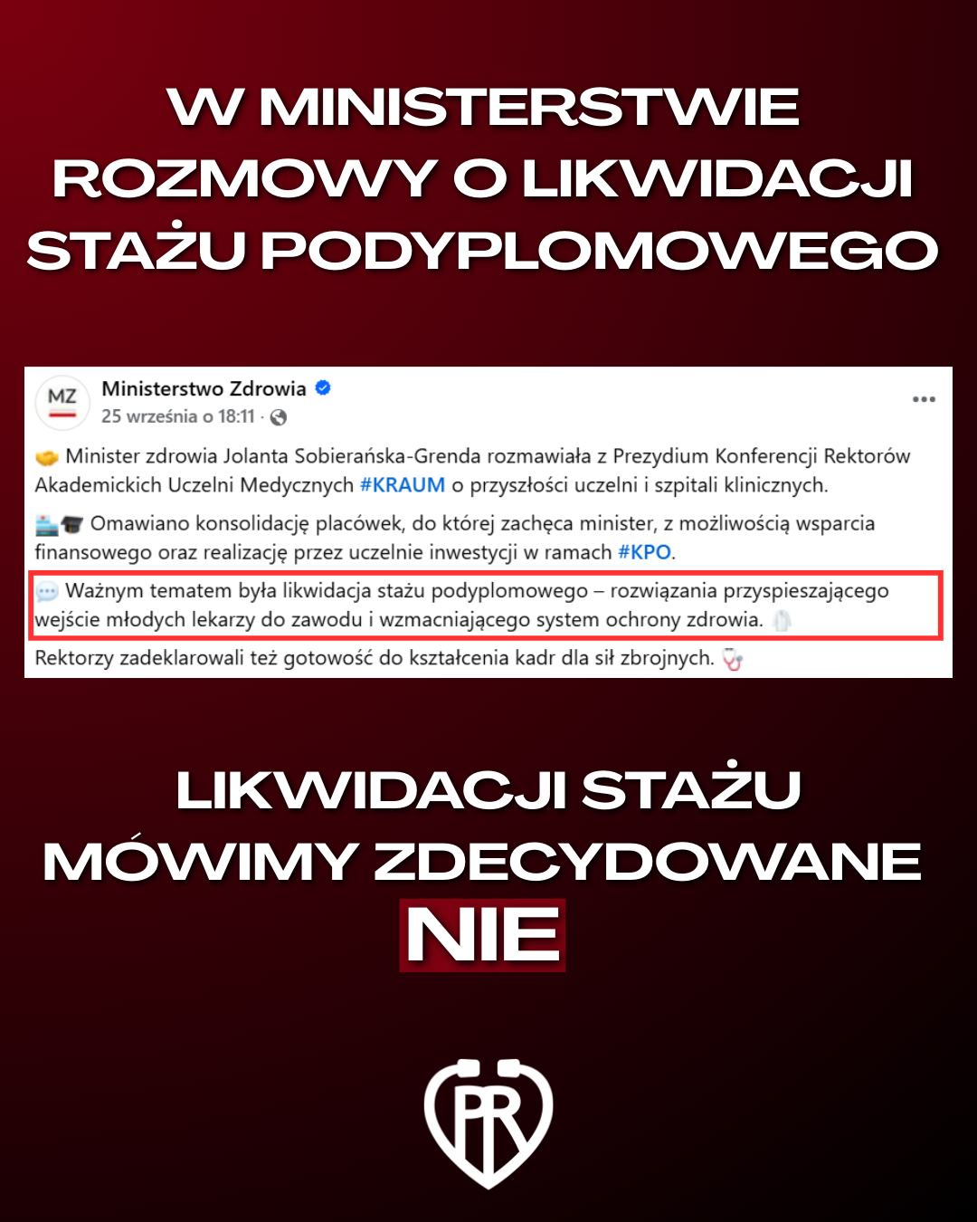 nie dla likwidacji stażu podyplomowego