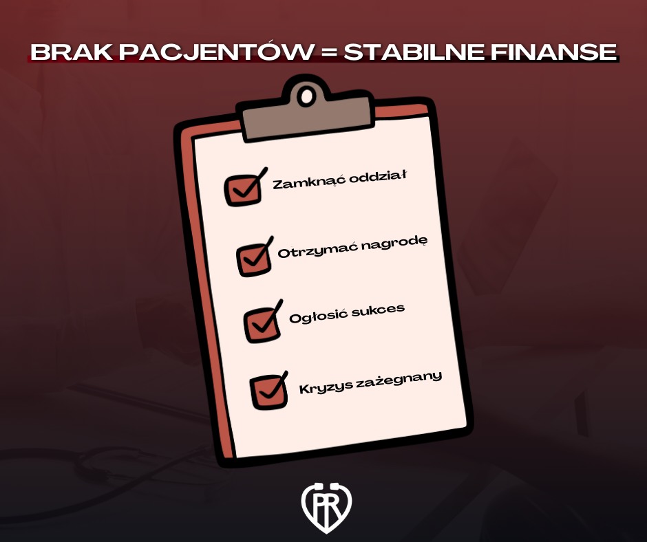 brak pacjentów to stabilne finanse